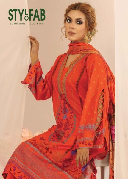 Pakistani Digital Printed Lawn-206