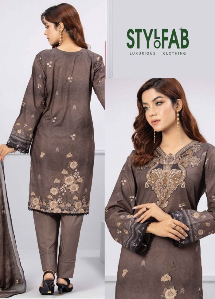 Pakistani Digital Printed Lawn-089 - Image 2