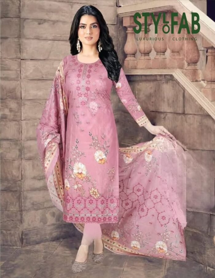 Bangladeshi Digital Printed Lawn by Mijaj - Image 1