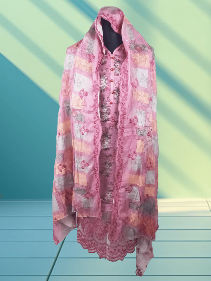 Bangladeshi Digital Printed Lawn by Mijaj - Image 3